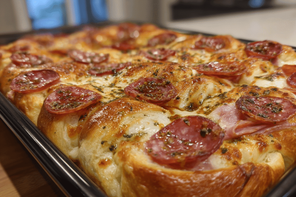 Italian Crescent Roll Sandwich Bake