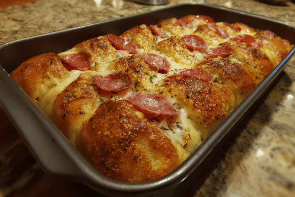 Italian Crescent Roll Sandwich Bake