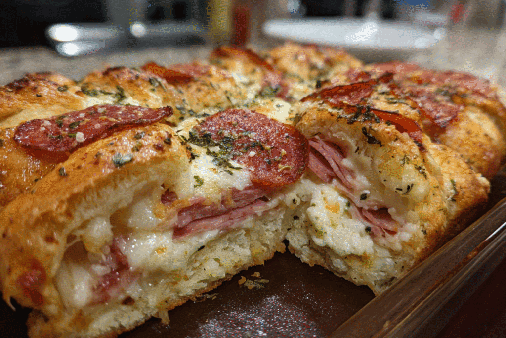 Italian Crescent Roll Sandwich Bake