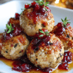 cranberry turkey balls