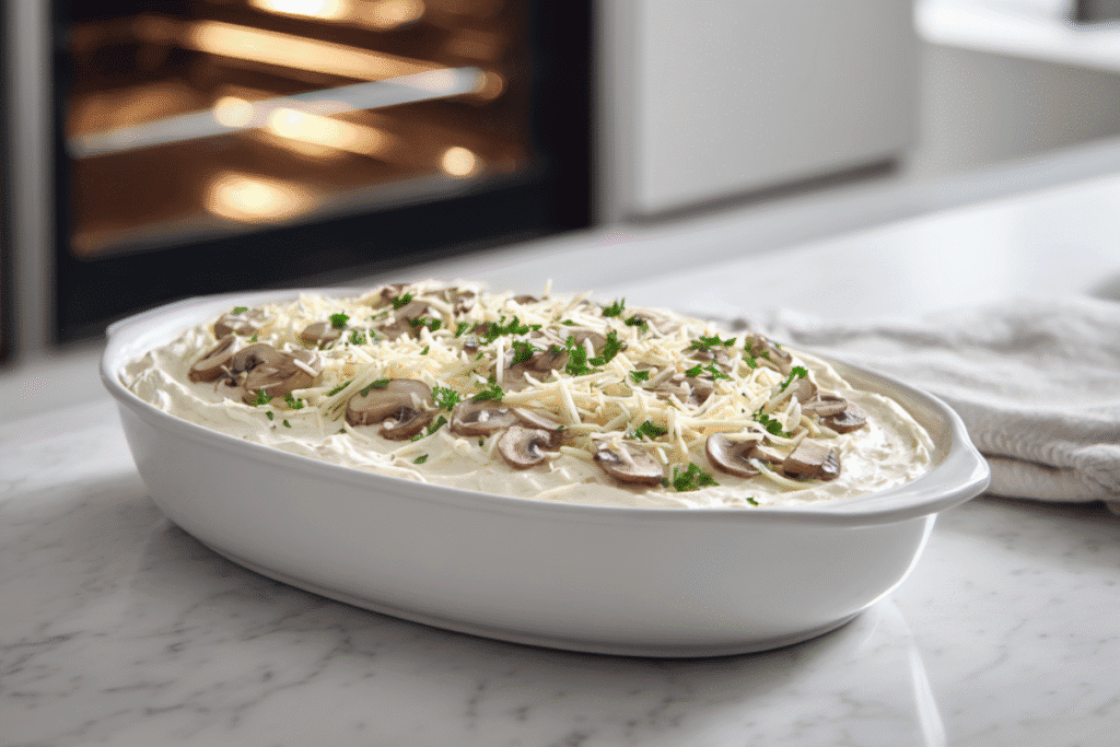 creamy stuffed mushroom dip