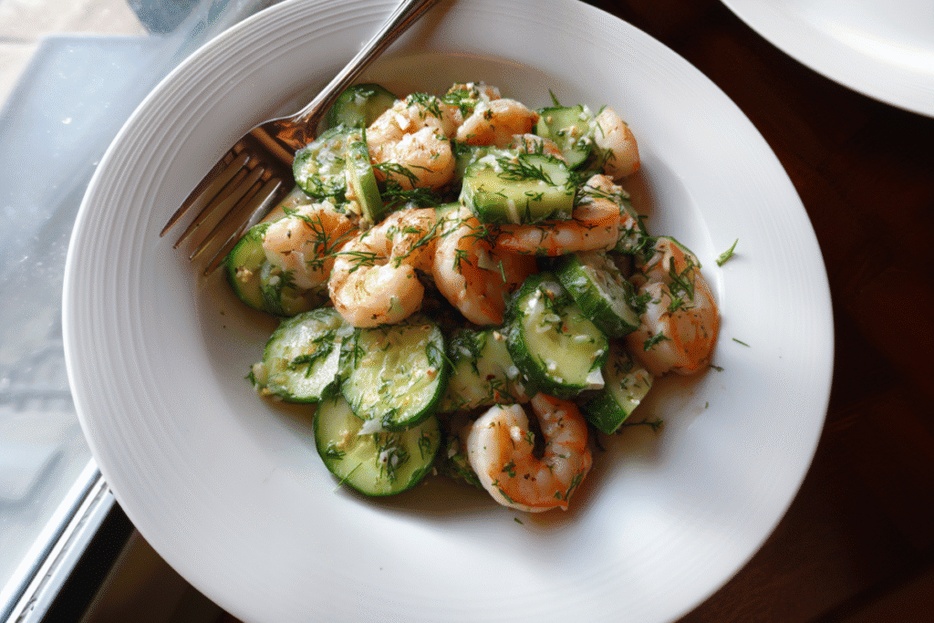cucumber shrimp salad