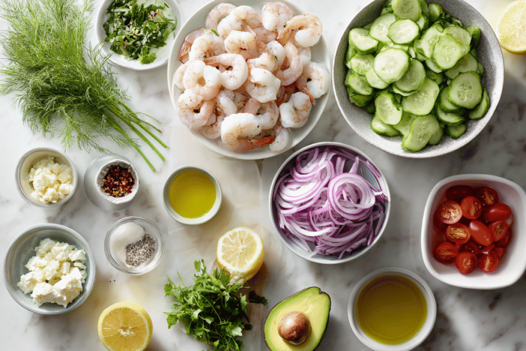 cucumber shrimp salad