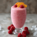raspberry peach smoothie