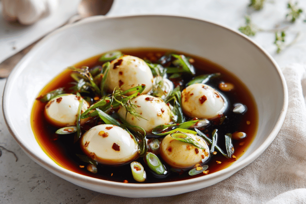 soy marinated eggs